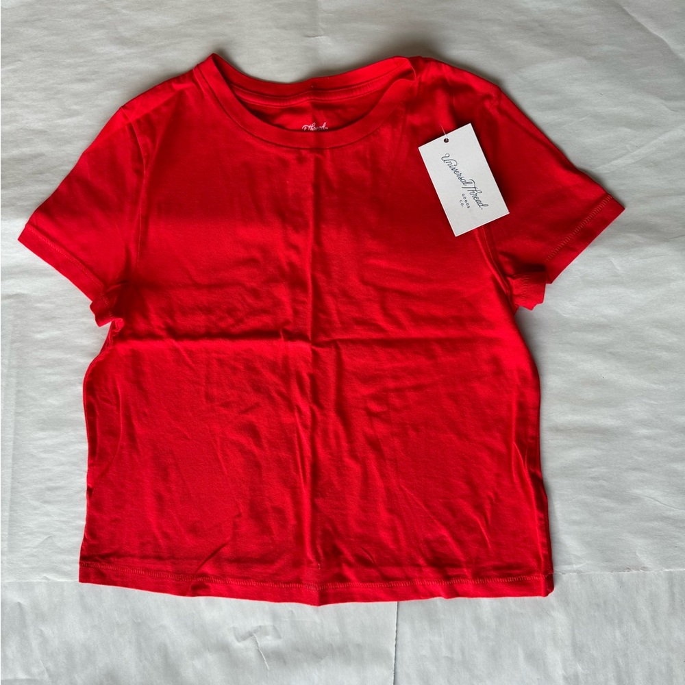 Woman’s red t-shirt